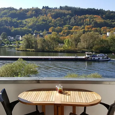 شقة Inselblick In Traumlage Mit Balkon Und Panoramablick زيل ان دير موسل